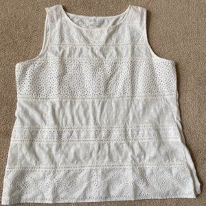 Talbots sleeveless  shirt